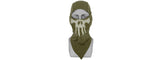 Glow-in-the-Dark Skull Balaclava in OD Green