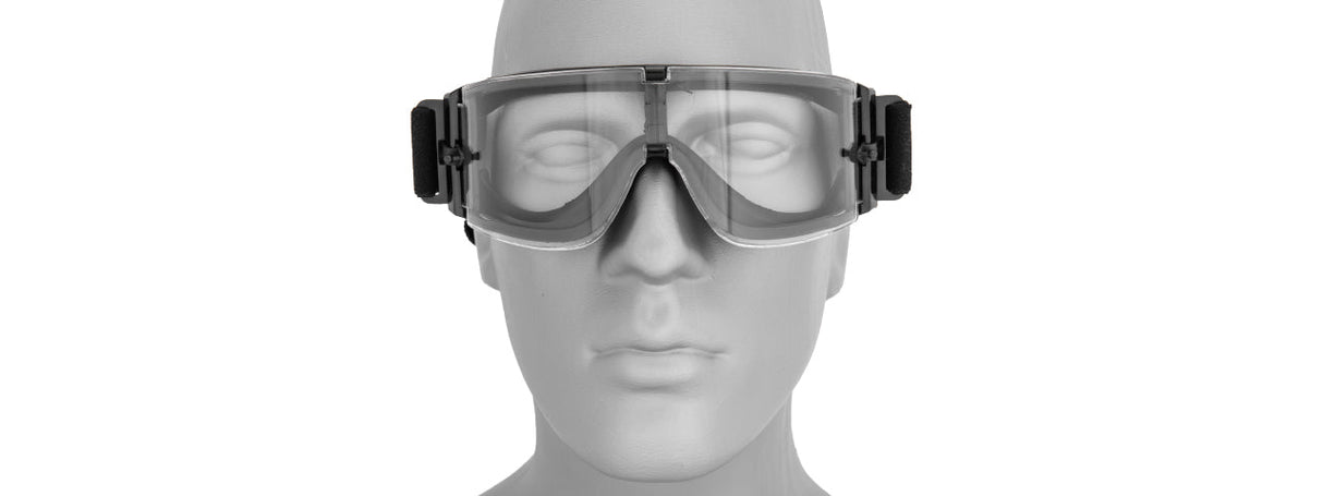 Lancer Tactical CA-231B Airsoft Safety Goggles - Frameless / Clear Lens