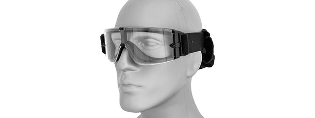 Lancer Tactical CA-231B Airsoft Safety Goggles - Frameless / Clear Lens