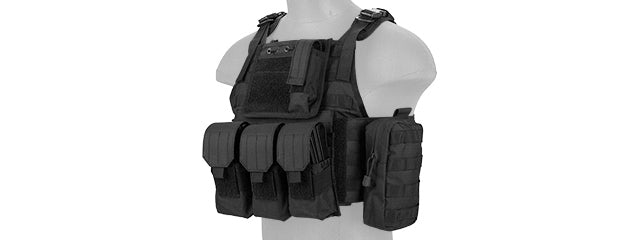 LANCER TACTICAL - Chaleco táctico de asalto de nailon