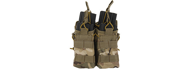 MOLLE BUNGEE OPEN TOP QUAD MAGAZINE POUCH