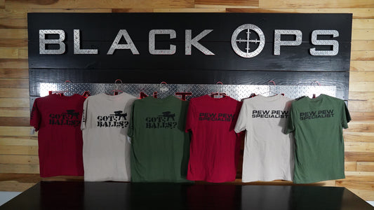 Black Ops Custom Cotton T-Shirts
