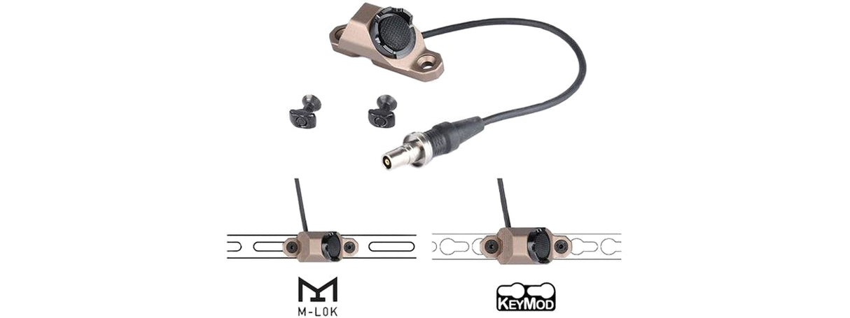 Ranger Armory M-LOK and KeyMod SF Plug Hot Button Switch for PEQ Box