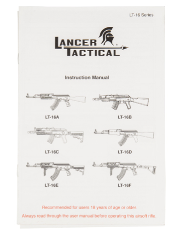 LANCER TACTICAL - AK-47 AEG Rifle LT-728  (FAUX WOOD)