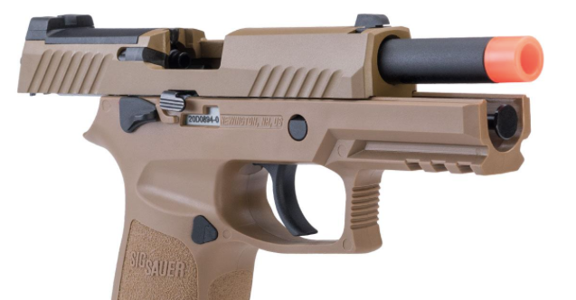 SIG Sauer ProForce P320 M18 MHS Airsoft GBB Pistol (Model: Tan / Green Gas)
