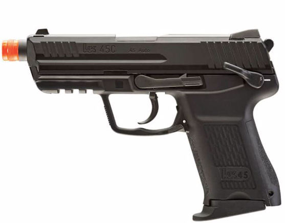 UMAREX/ELITE FORCE - Heckler & Koch Licensed HK45 Compact Tactical Airsoft GBB Pistol
