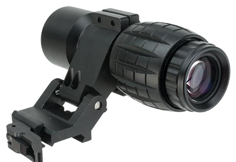 Tactical 3X Magnifier Scope with QD Flip-to-Side Mount