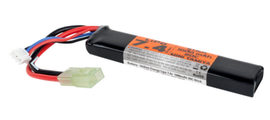 Valken Energy LiPo 7.4v 1000mAh 30C Stick Battery