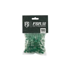 First Strike FSR .50 Caliber Paintballs 100 Count - Clear Shell Green Fill