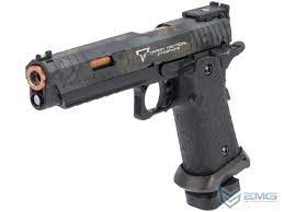 Pistola de entrenamiento Airsoft Combat Master JW3 2011 con licencia EMG STI / TTI