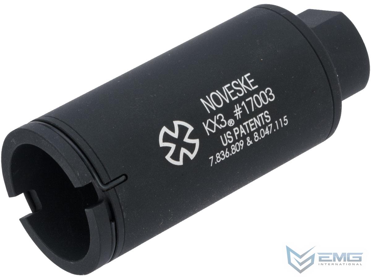 EMG, NOVESKE - Flash Hider w/ Built-In Nano Compact Rechargeable Tracer (Model: KX3 / Black)
