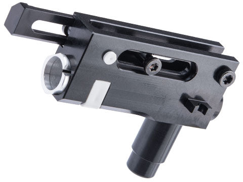 Unidad de salto de aluminio mecanizado CNC EMG x Retro Arms para AEG Airsoft serie AK (color: EMG negro) 