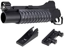 Colt Licensed M203 40mm Grenade Launcher for M4 / M16 Series Airsoft Rifles w/ Metal Barrel (Model: Black / Short)