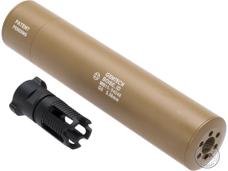 MADBULL - Extensión de barril supresor simulado GemTech QD con Flashhider