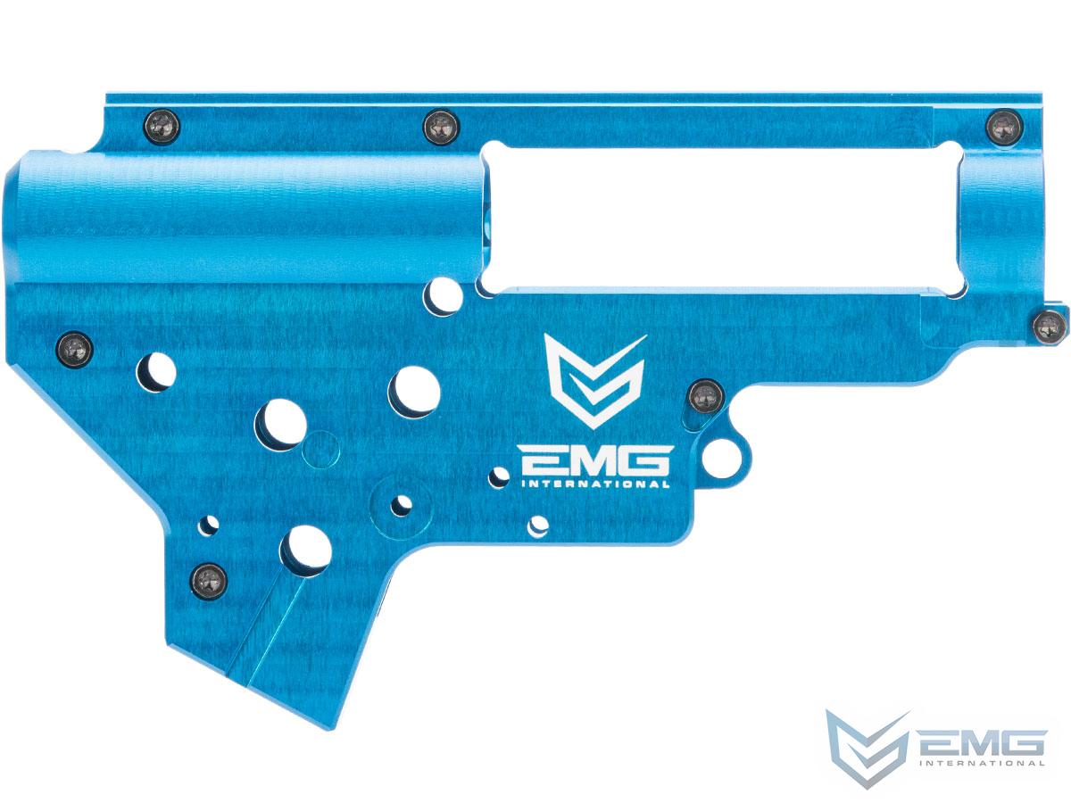 EMG x Retro Arms CZ Billet CNC 8mm Ver.2 Gearbox Shell for M4 / M16 Series Airsoft AEG Rifles (Color: EMG Blue)