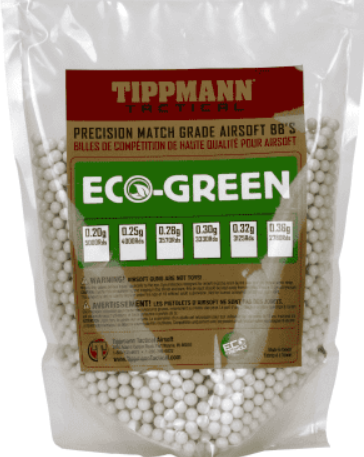 Tippmann Tactical - Airsoft Eco-Green Precision Match Grade 6mm BB's 1kg 