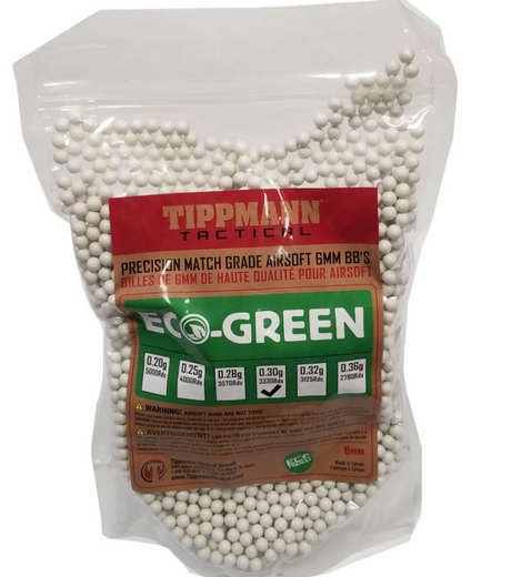 Tippmann Tactical - Airsoft Eco-Green Precision Match Grade 6mm BB's 1kg 