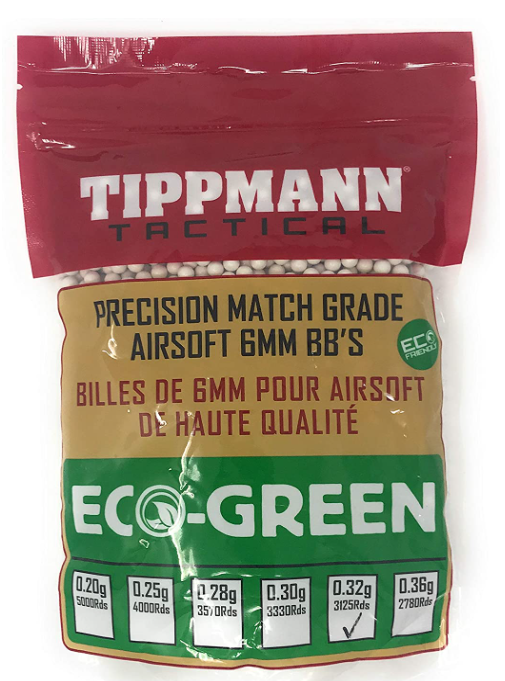 Tippmann Tactical - Eco-Green Precision Match Grade Airsoft 6mm BB's 1kg