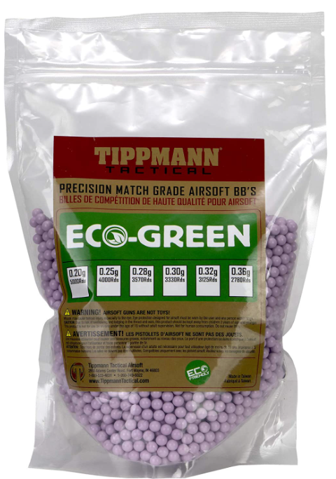 Tippmann Tactical - Eco-Green Precision Match Grade Airsoft 6mm BB's 1kg